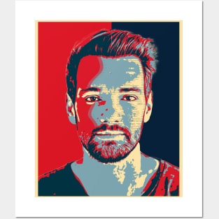 Portrait Man Isolated Hope Popart Posters and Art